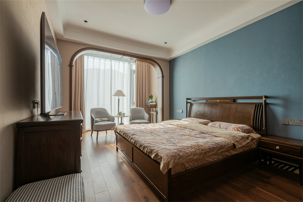 長源假日港灣別墅現(xiàn)代美式風格別墅裝修效果圖