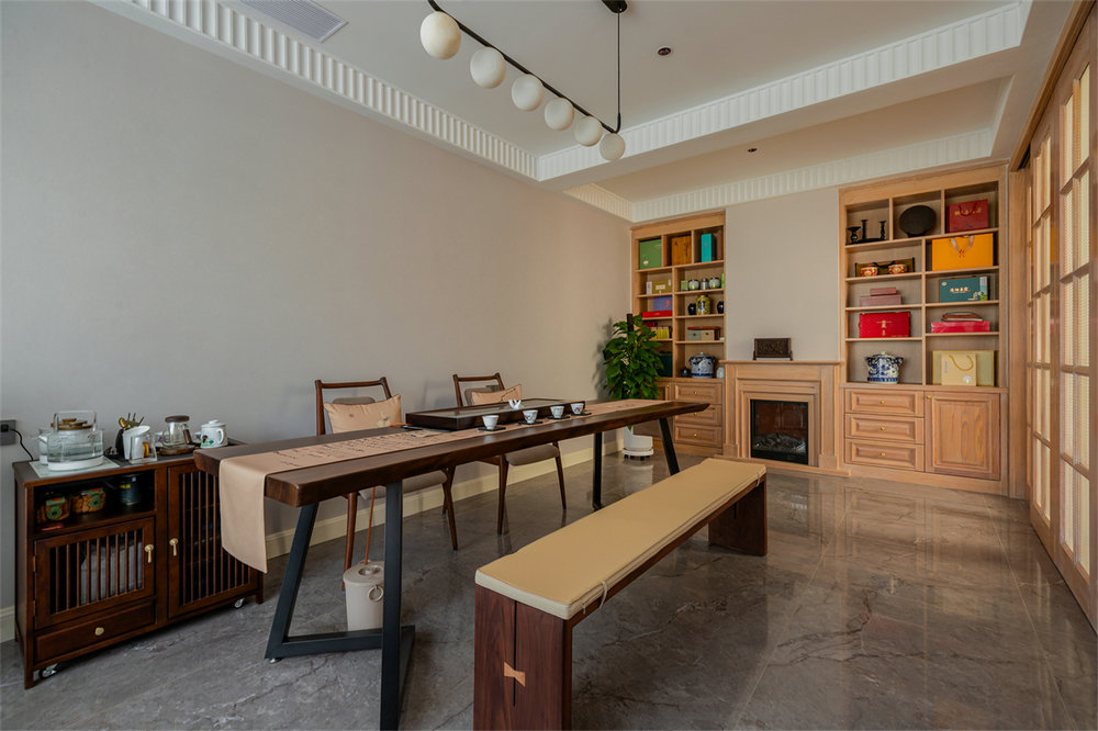 長源假日港灣別墅現(xiàn)代美式風格別墅裝修效果圖