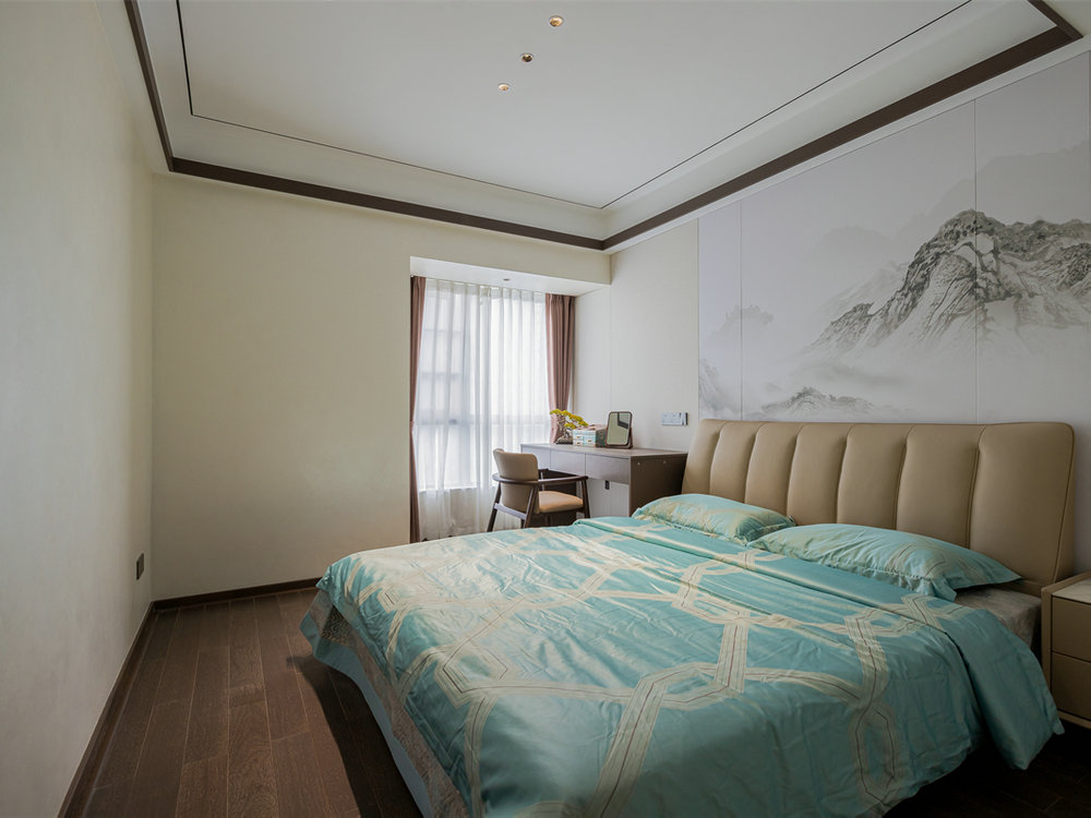 金沙泊岸220平新中式風格裝修效果圖