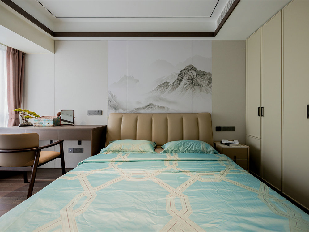 金沙泊岸220平新中式風格裝修效果圖