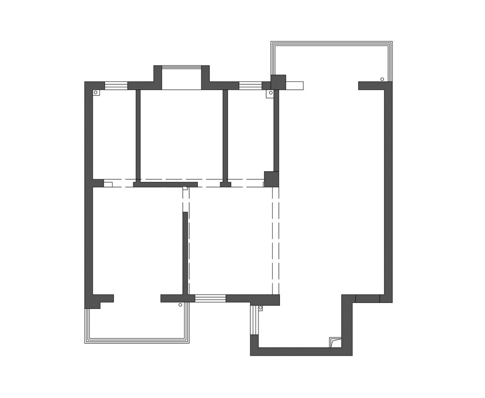 友誼國際沙湖苑121平現代風格裝修效果圖