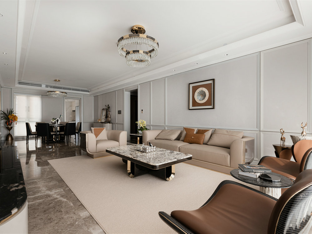 中海萬松九里270平港式輕奢風(fēng)裝修效果圖