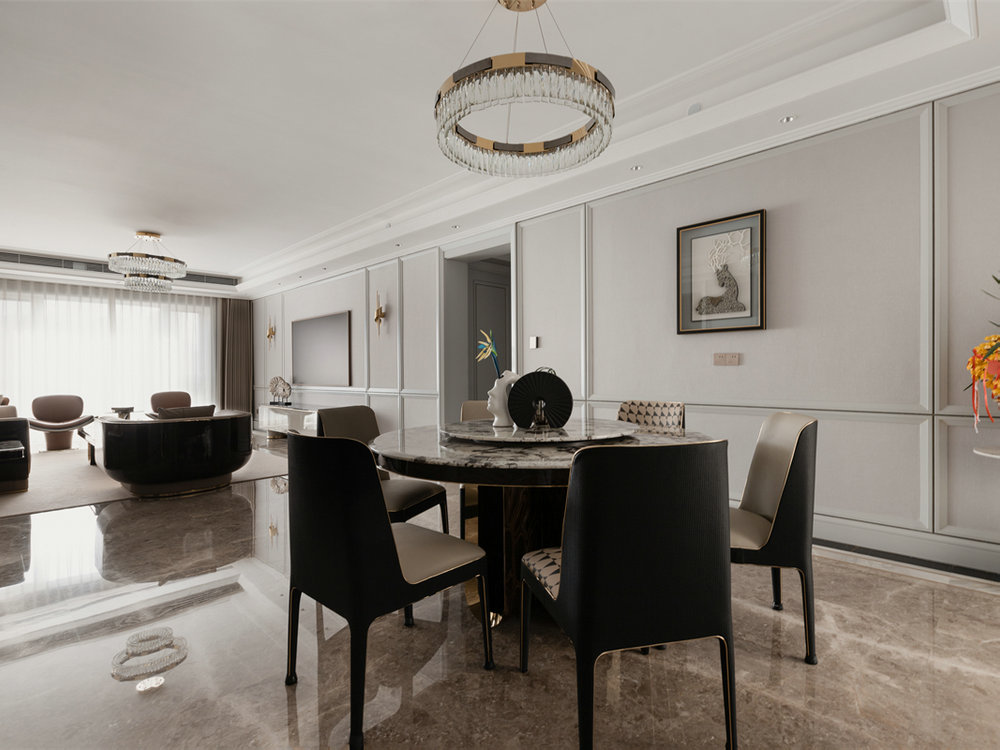 中海萬松九里270平港式輕奢風(fēng)裝修效果圖