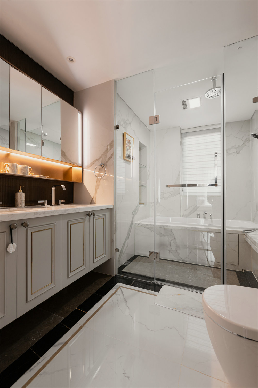 中海萬松九里270平港式輕奢風(fēng)裝修效果圖