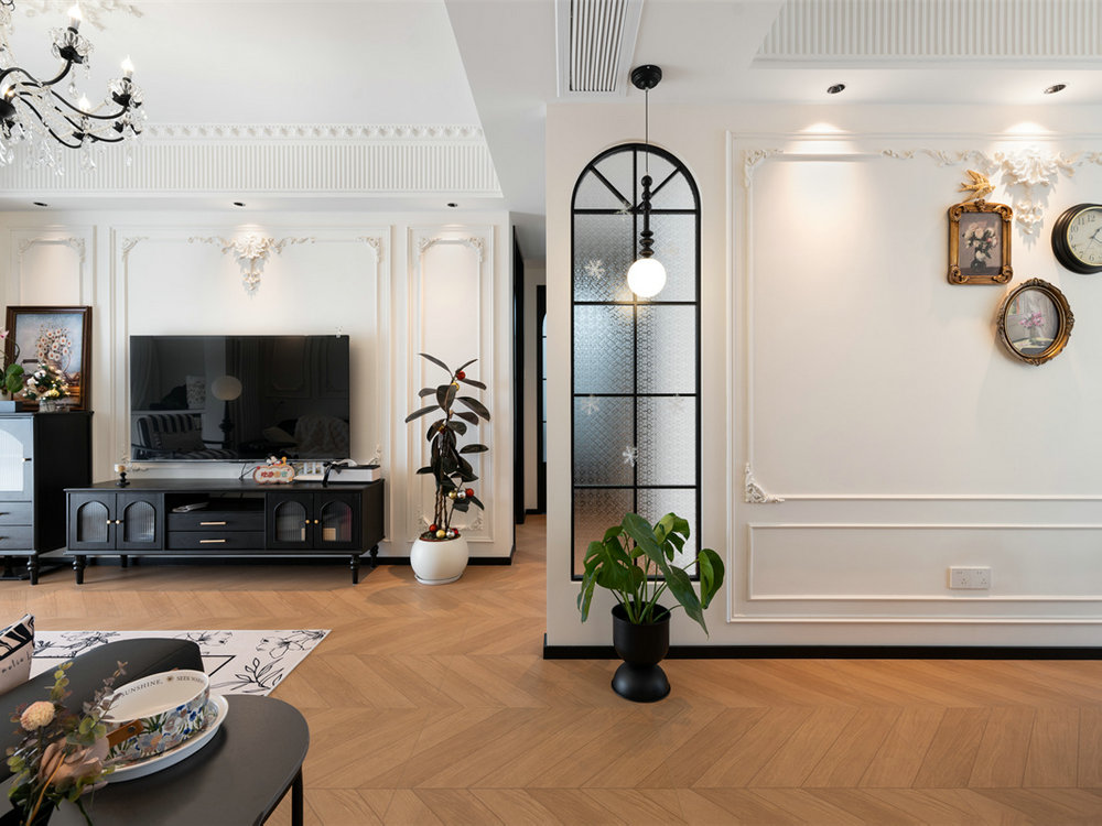 廣電光谷家三區(qū)91平法式復(fù)古風(fēng)格裝修效果圖