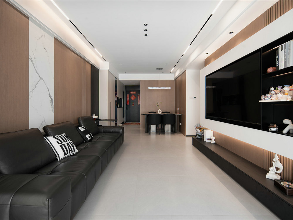 尚城國際106平意式極簡風(fēng)格裝修效果圖