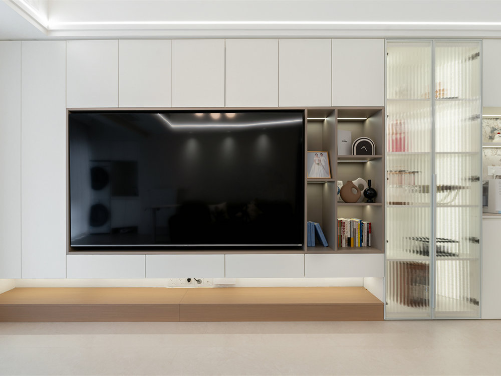 中建鉑公館112平奶油風(fēng)格裝修效果圖