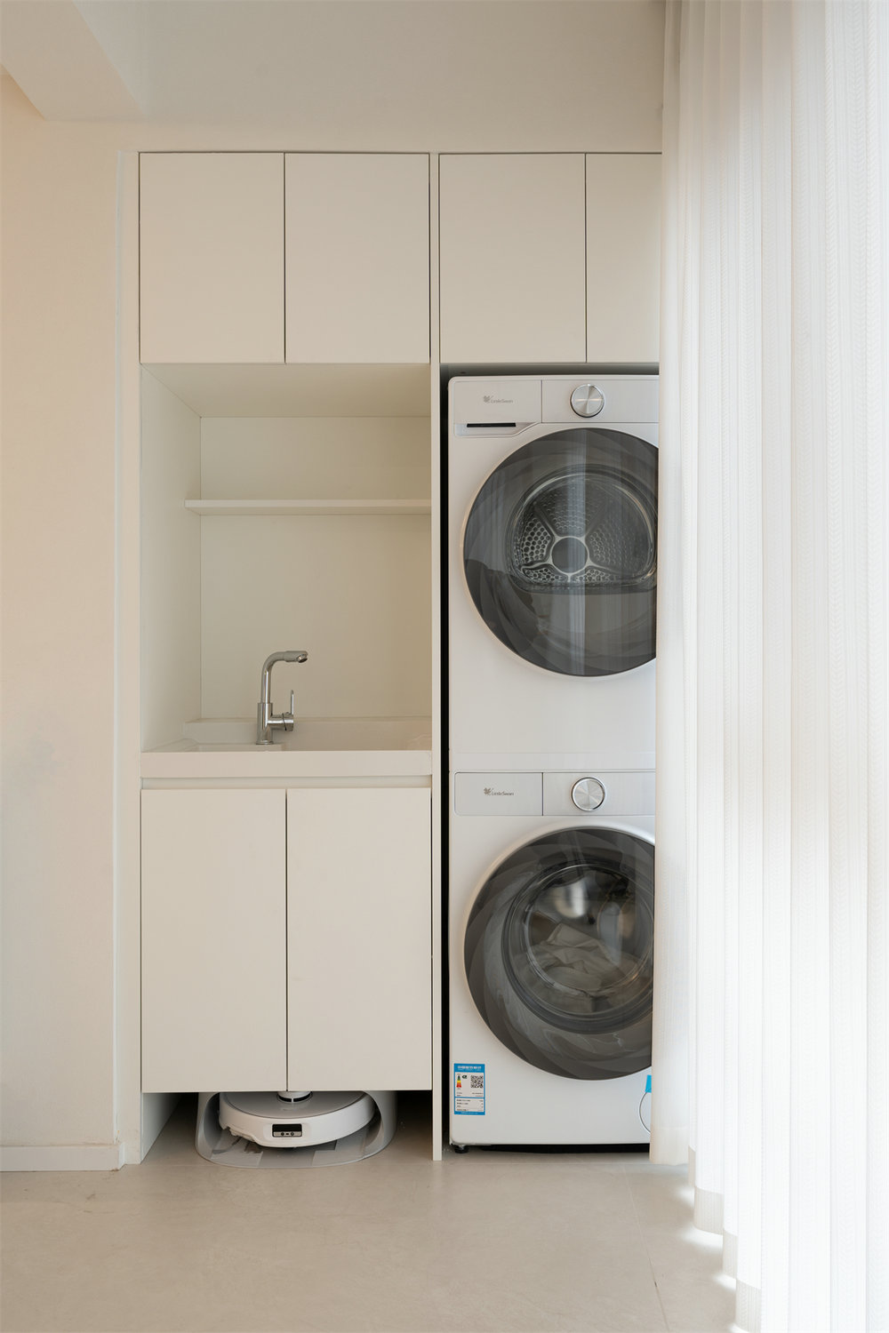 中建鉑公館112平奶油風(fēng)格裝修效果圖