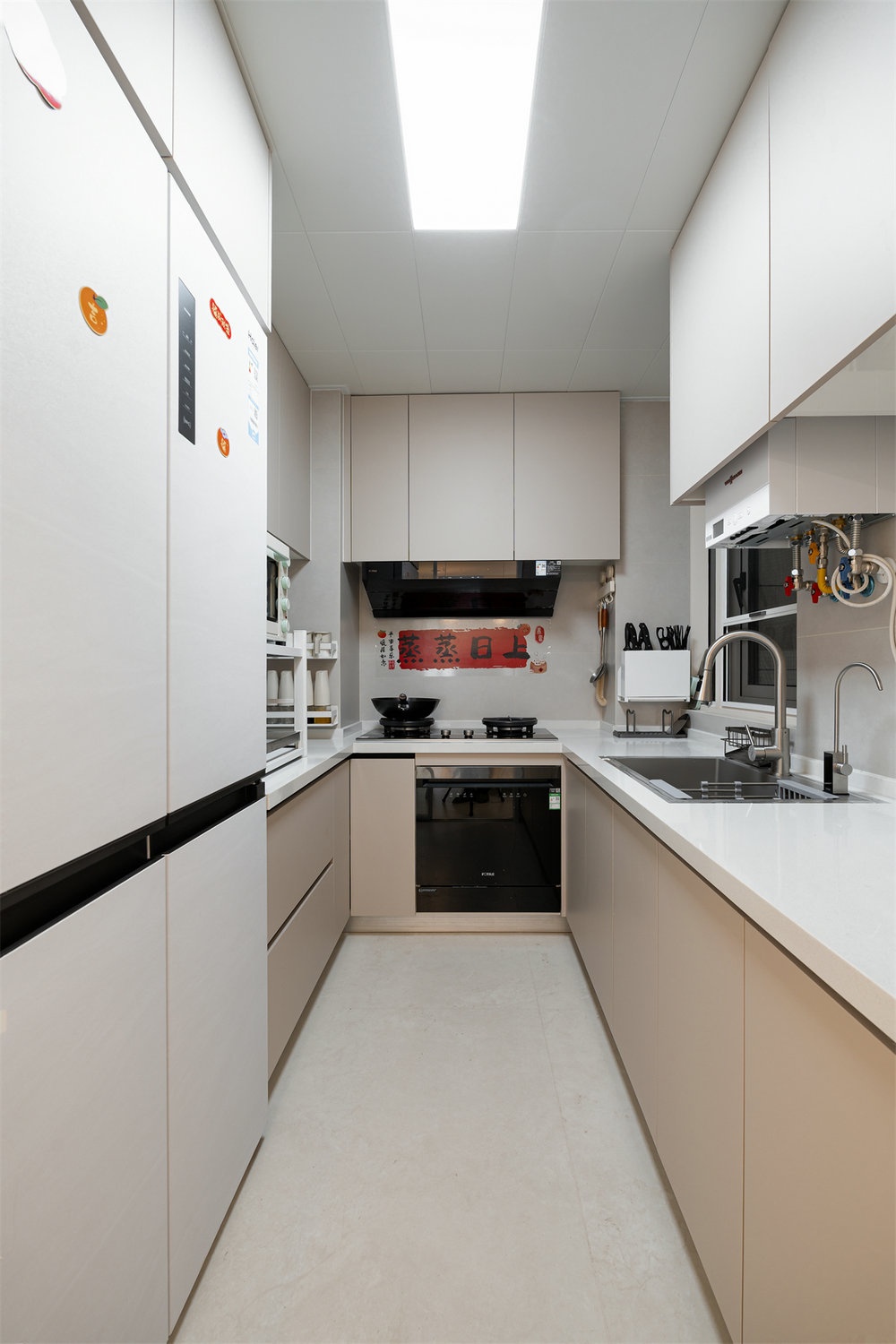 中建鉑公館112平奶油風(fēng)格裝修效果圖