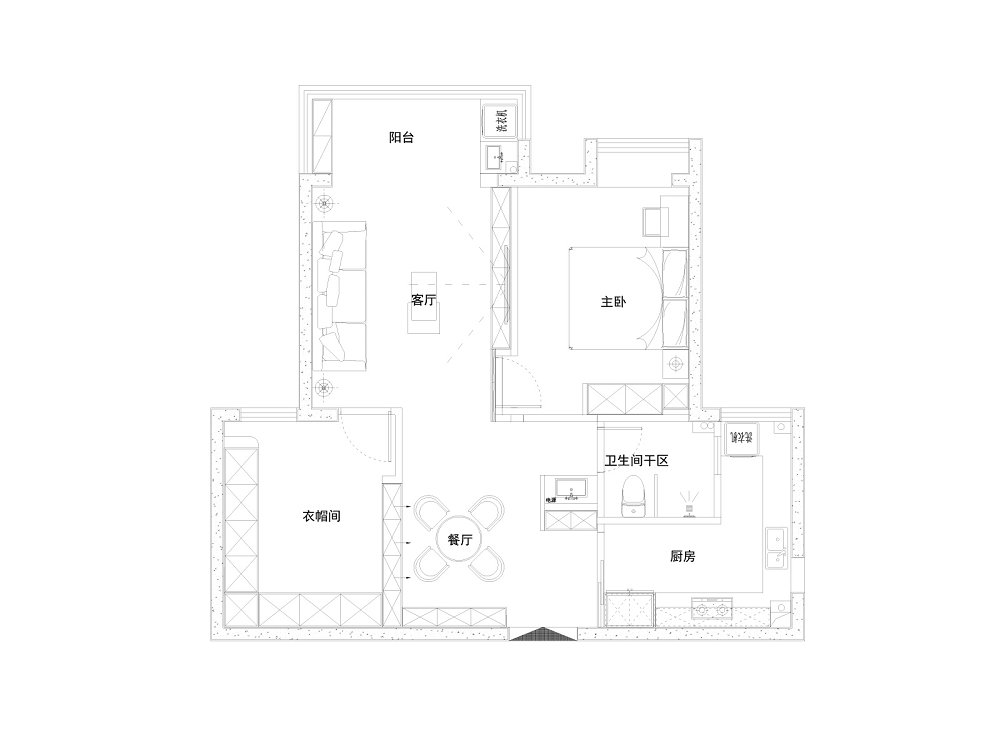永泰時代95平現(xiàn)代輕奢風格裝修效果圖