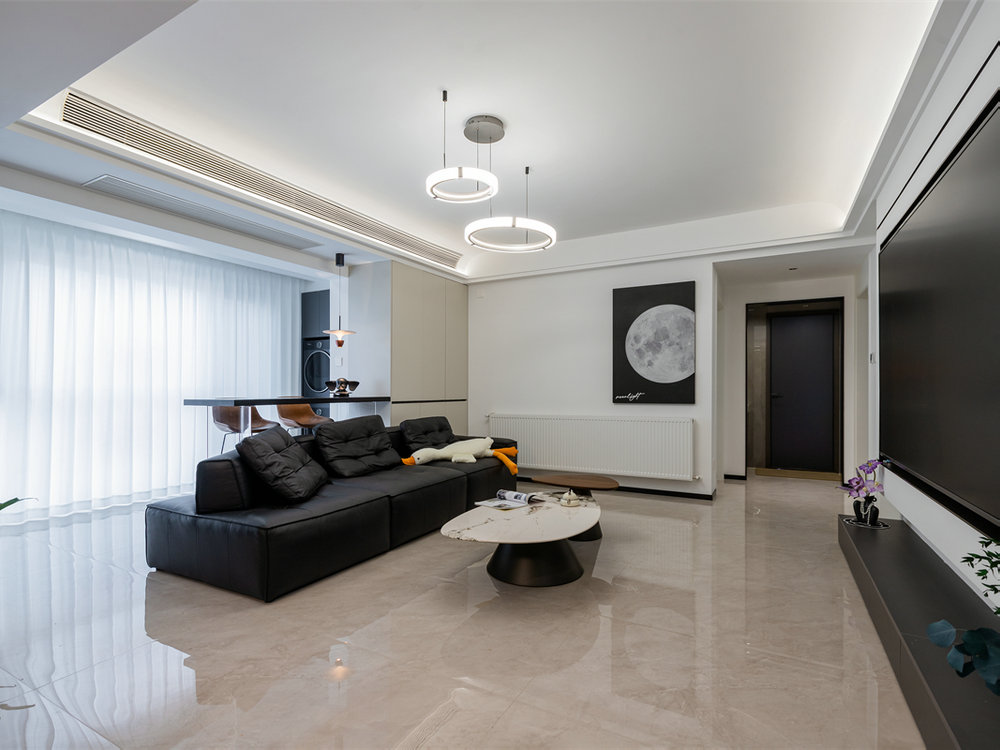 海林廣場(chǎng)123平現(xiàn)代風(fēng)格裝修效果圖