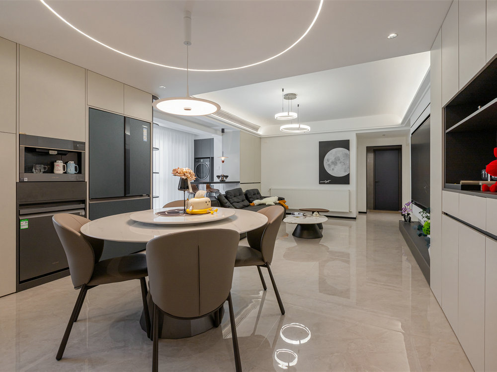 海林廣場(chǎng)123平現(xiàn)代風(fēng)格裝修效果圖