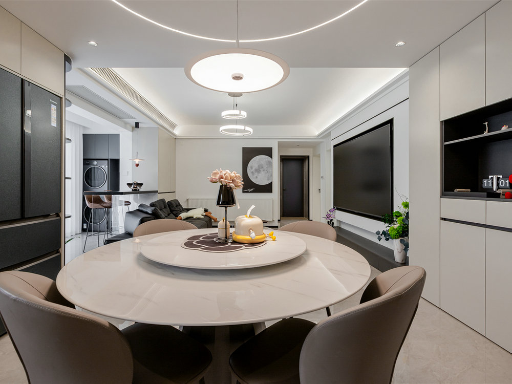 海林廣場(chǎng)123平現(xiàn)代風(fēng)格裝修效果圖