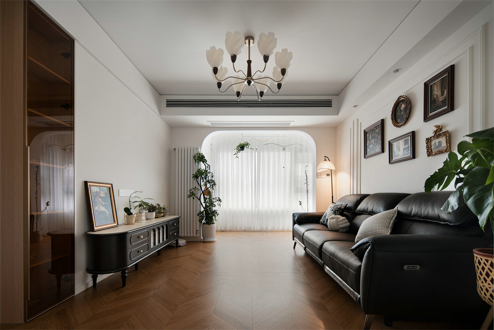 融創(chuàng)95號(hào)院95平中古風(fēng)格裝修效果圖