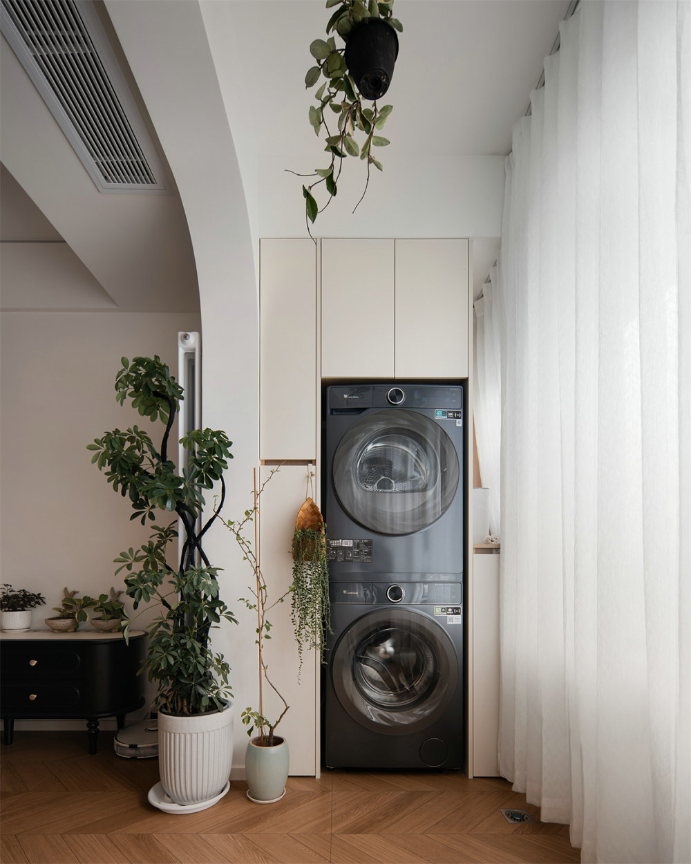 融創(chuàng)95號(hào)院95平中古風(fēng)格裝修效果圖