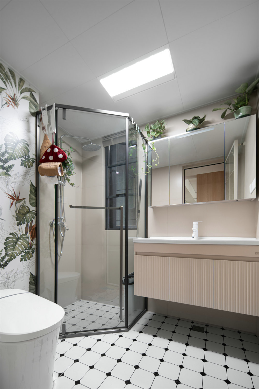 融創(chuàng)95號(hào)院95平中古風(fēng)格裝修效果圖