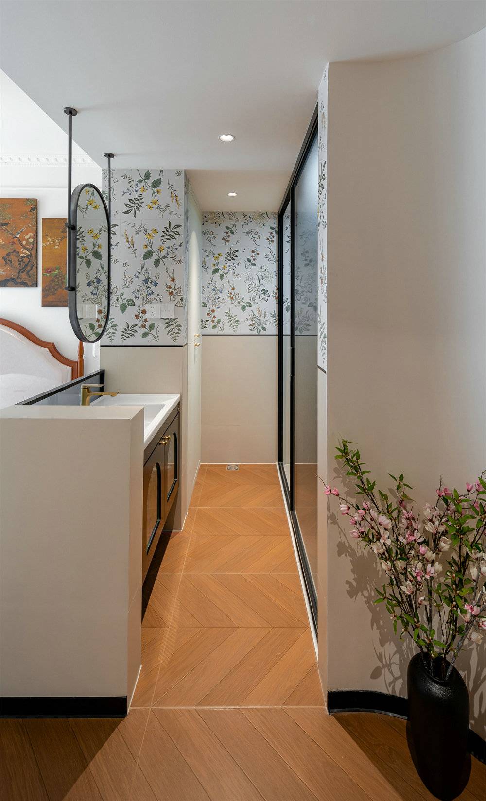 大華鉑金酈府110平中古風(fēng)格裝修效果圖