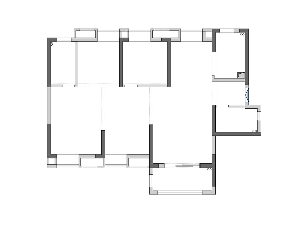 天匯龍城龍桂苑143平中古風(fēng)格裝修效果圖