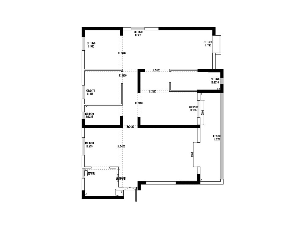 嘉河盛景190平現(xiàn)代風格裝修效果圖