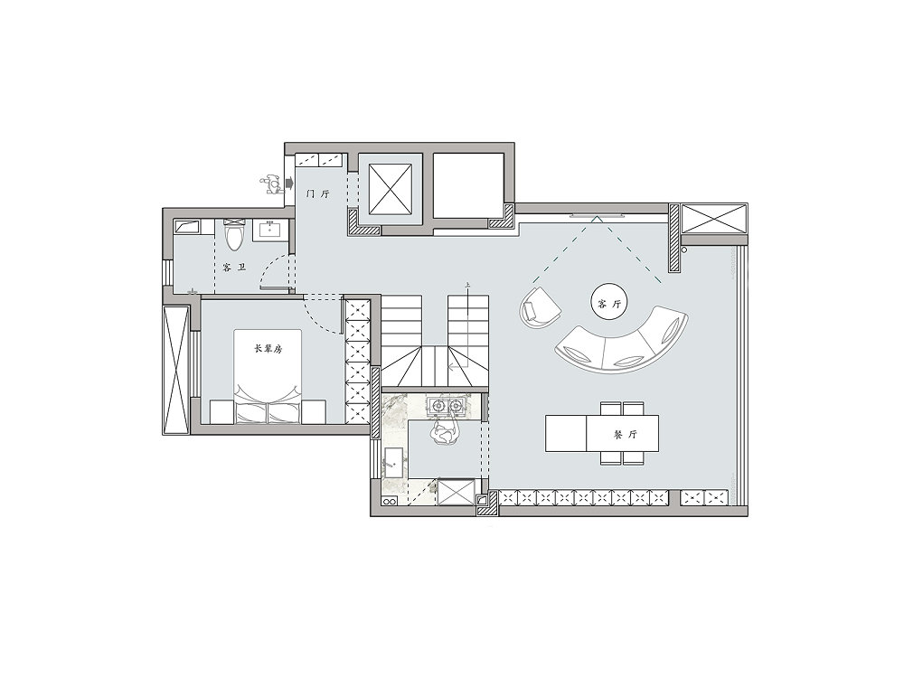 花山印象240平現(xiàn)代輕奢風(fēng)格別墅裝修效果圖