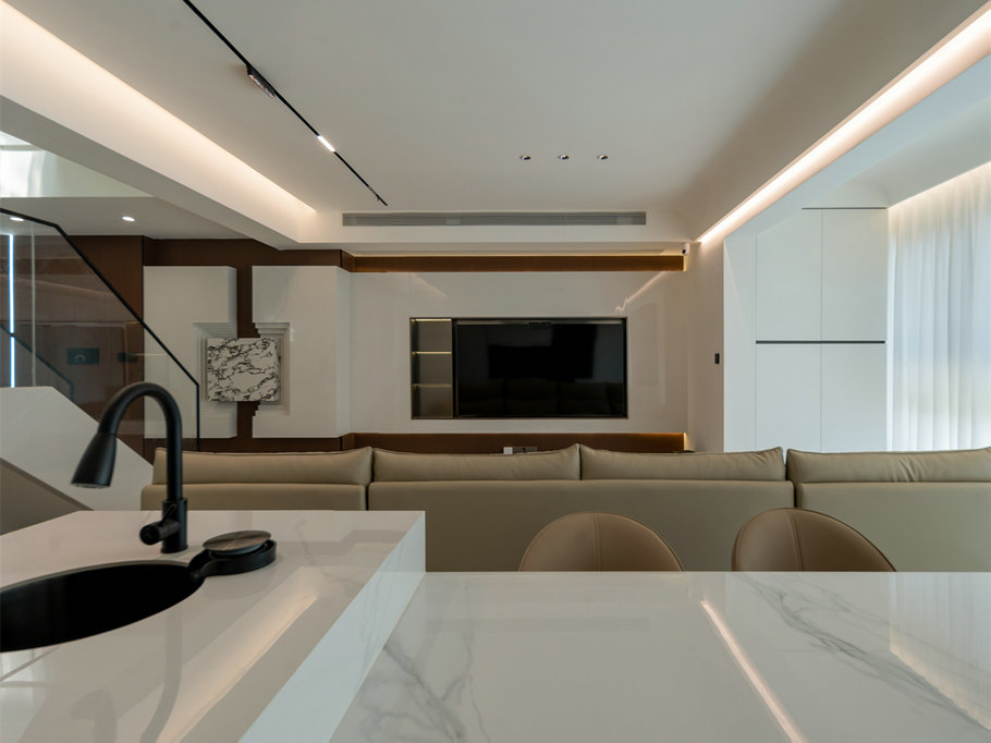 花山印象240平現(xiàn)代輕奢風(fēng)格別墅裝修效果圖