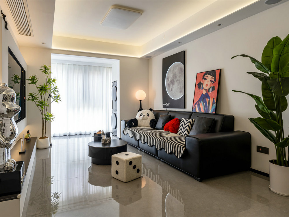 旭輝江悅府120平奶油風(fēng)格裝修效果圖