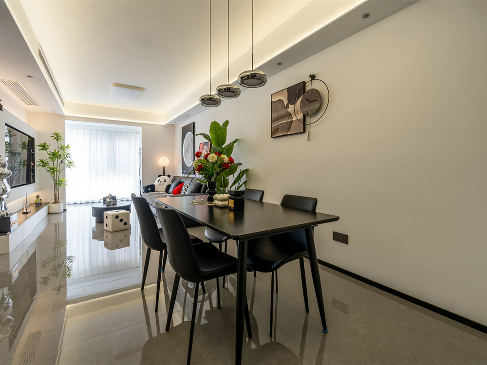 旭輝江悅府120平奶油風(fēng)格裝修效果圖