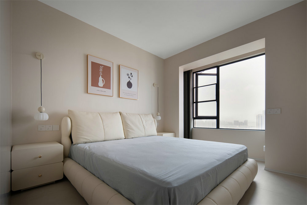 中建閱江府120平奶油風格裝修效果圖