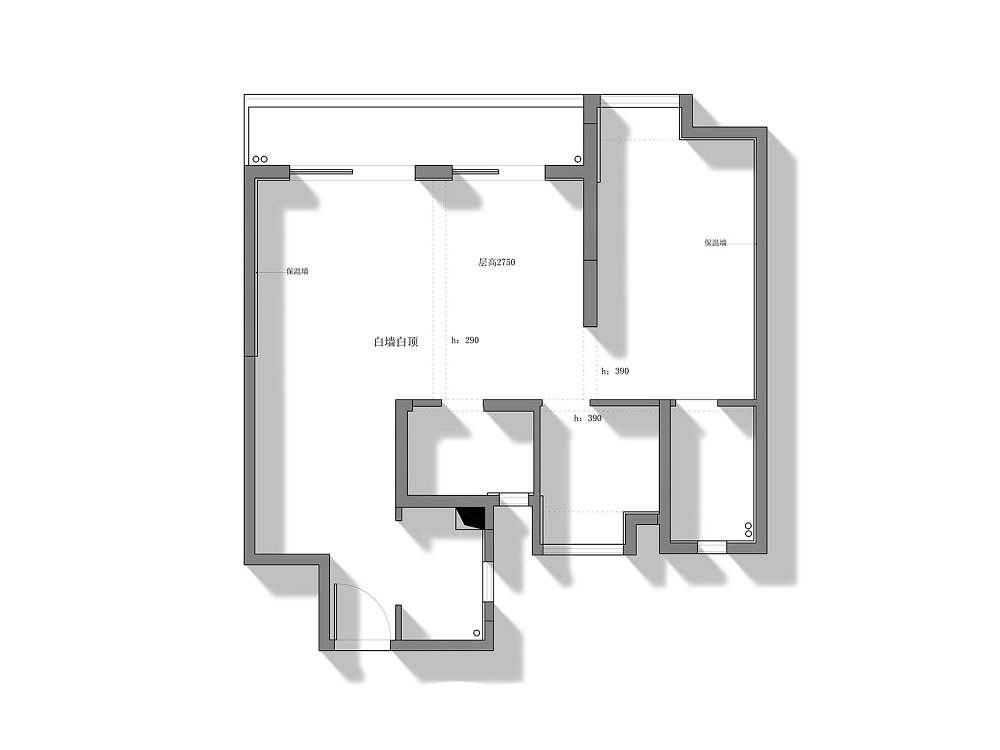 國博城鳳棲居122平中古風格裝修效果圖