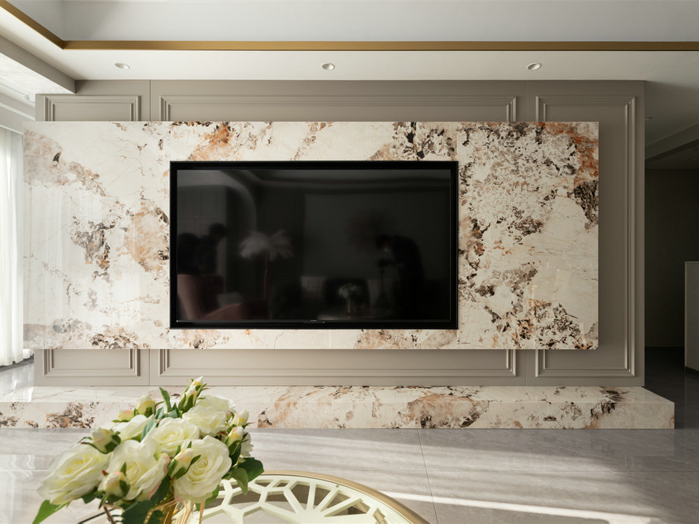 深業(yè)泰云府128平美式風(fēng)格裝修效果圖