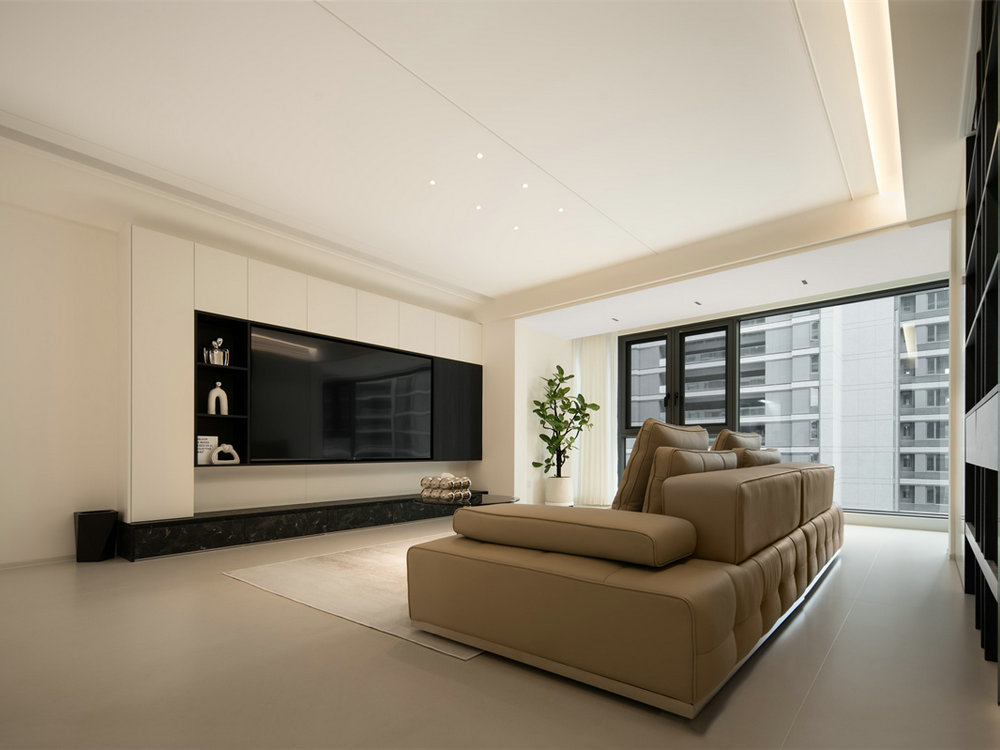 中交澄園130平現(xiàn)代極簡風格裝修效果圖