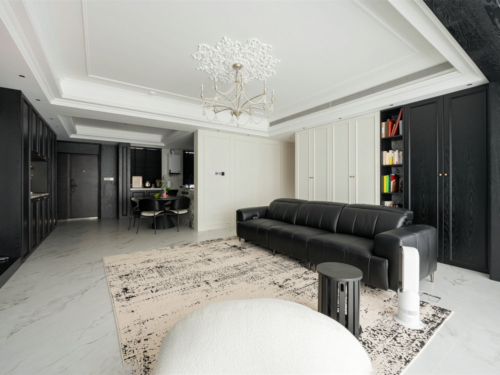 華僑城紅坊右岸140平法式香奈兒風(fēng)格裝修效果圖