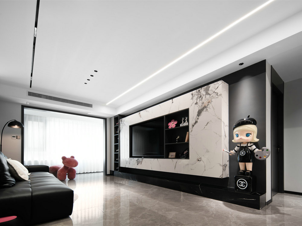 中建星光城126平現(xiàn)代風(fēng)格裝修效果圖