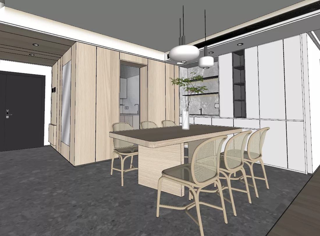 華僑城現(xiàn)代簡約風格裝修效果圖