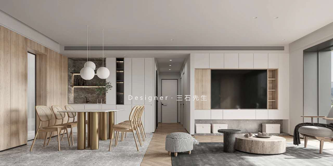 華僑城現(xiàn)代簡約風格裝修效果圖