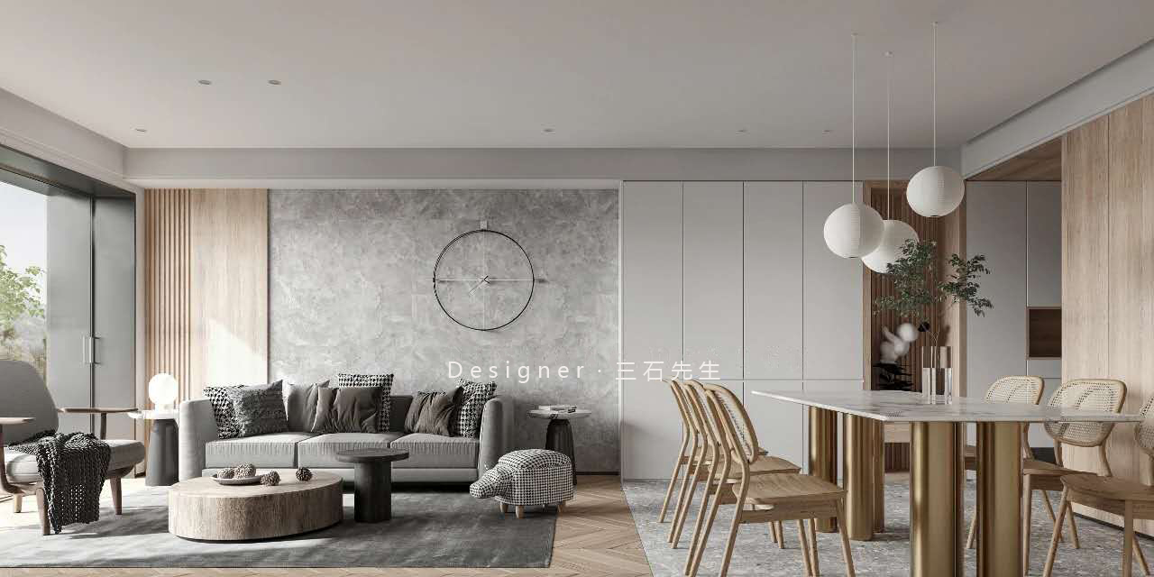 華僑城現(xiàn)代簡約風格裝修效果圖