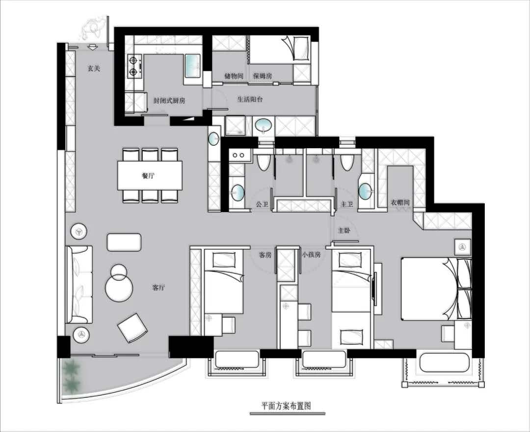 華僑城現(xiàn)代簡約風格裝修效果圖