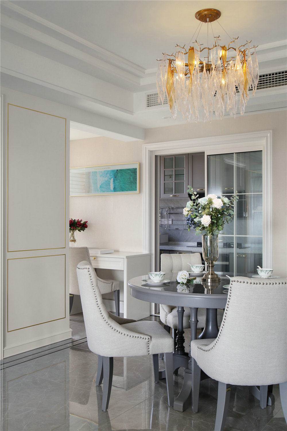 丹亭懿府美式風(fēng)格裝修實景效果圖