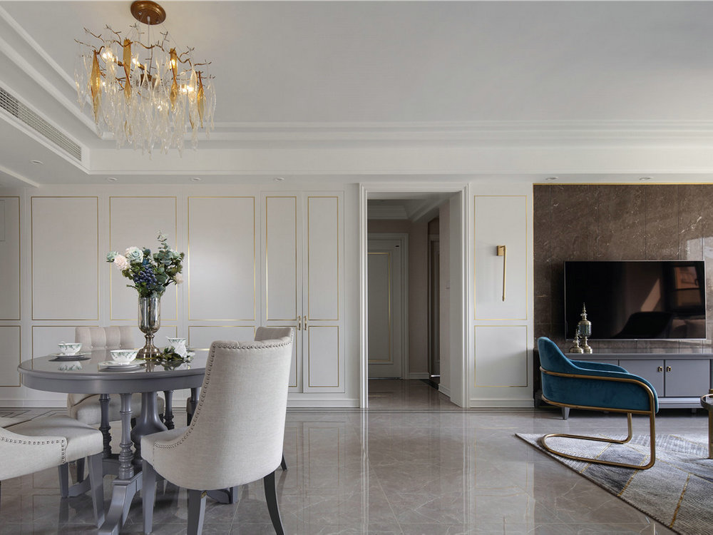 丹亭懿府美式風(fēng)格裝修實景效果圖