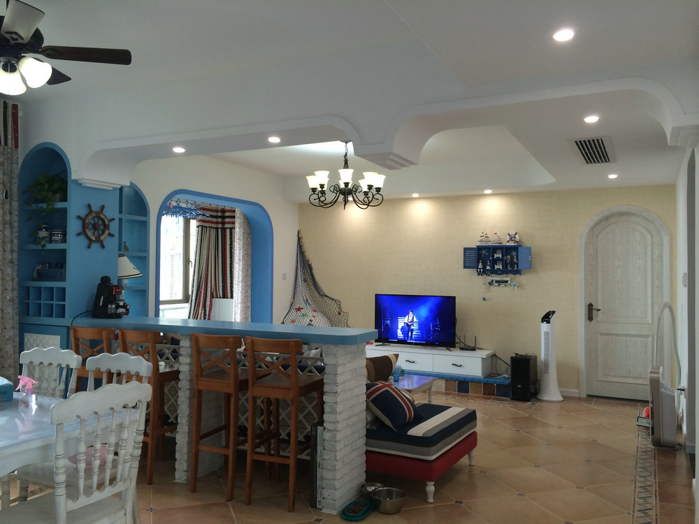 長(zhǎng)投蘭園118平地中海風(fēng)格裝修效果圖 長(zhǎng)投蘭園118平地中海風(fēng)格裝修效果圖