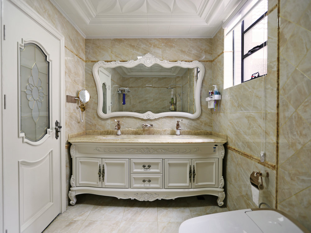 保利藍(lán)?？?00平歐式別墅裝修效果實(shí)景圖