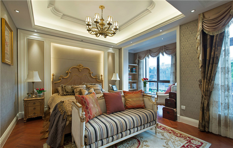 恒大華府217平歐式風格裝修效果圖