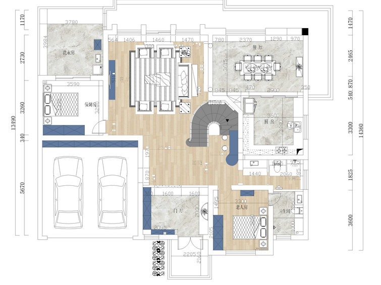 藏龍島別墅鄉(xiāng)村美式風(fēng)格裝修效果圖 藏龍島別墅鄉(xiāng)村美式風(fēng)格裝修效果圖