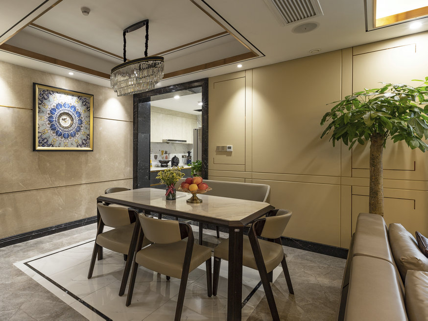 國際金融城新中式風(fēng)格裝修效果實景圖