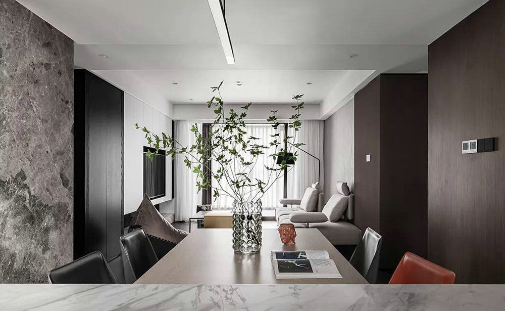 綠地公館118平現(xiàn)代黑白灰裝修效果圖 綠地公館118平現(xiàn)代黑白灰裝修效果圖