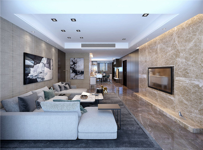 華潤(rùn)葛洲壩琨御府現(xiàn)代風(fēng)格裝修