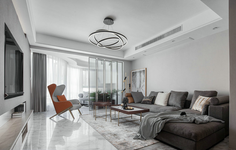 萬豪世紀(jì)天街102平輕奢風(fēng)格裝修效果圖 萬豪世紀(jì)天街102平輕奢風(fēng)格裝修效果圖