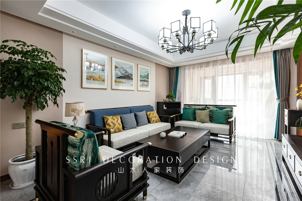 瀧悅?cè)A府124平中式風格裝修效果圖 瀧悅?cè)A府124平中式風格裝修效果圖