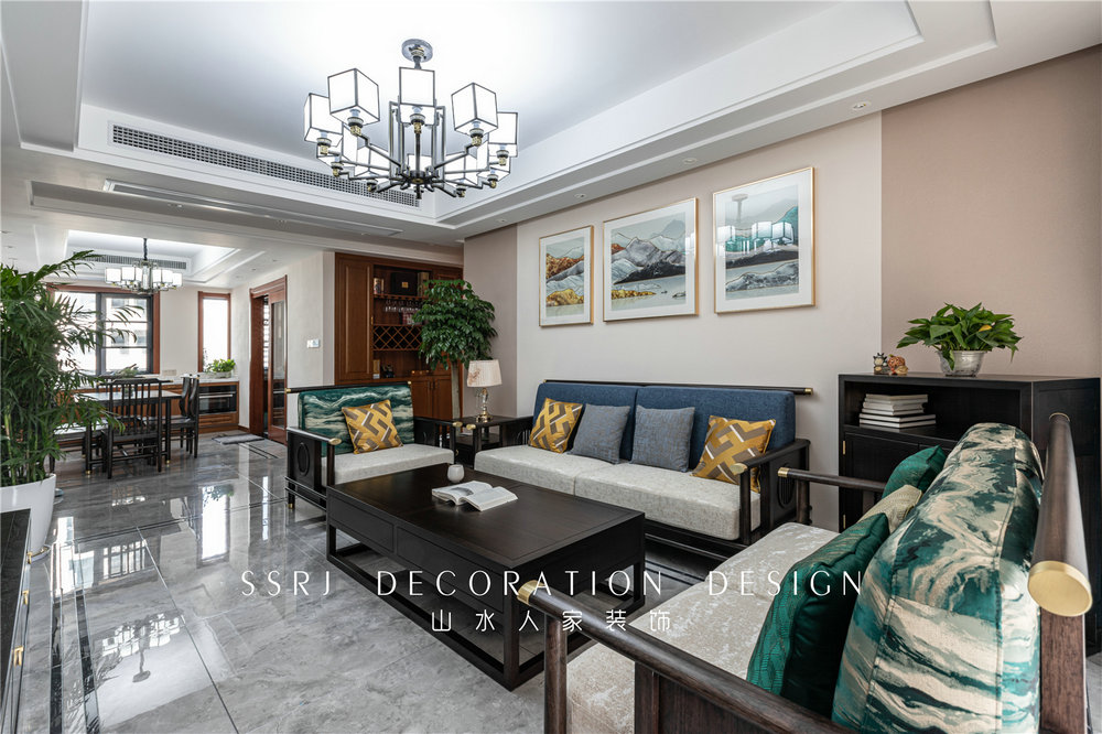 瀧悅?cè)A府124平中式風格裝修效果圖 瀧悅?cè)A府124平中式風格裝修效果圖