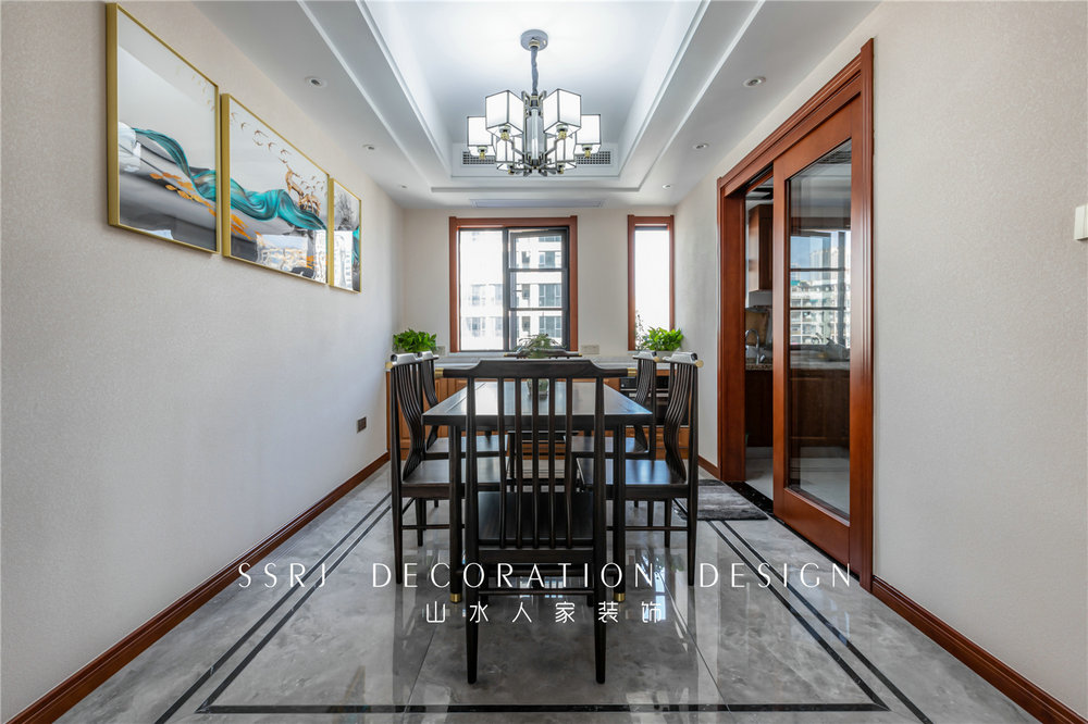 瀧悅?cè)A府124平中式風格裝修效果圖 瀧悅?cè)A府124平中式風格裝修效果圖